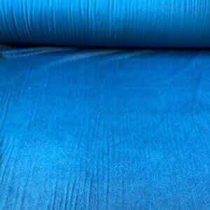 MOROCCAN BLUE WOOL BLEND FABRIC ROLL - WHOLESALE 50% OR BEST OFFER